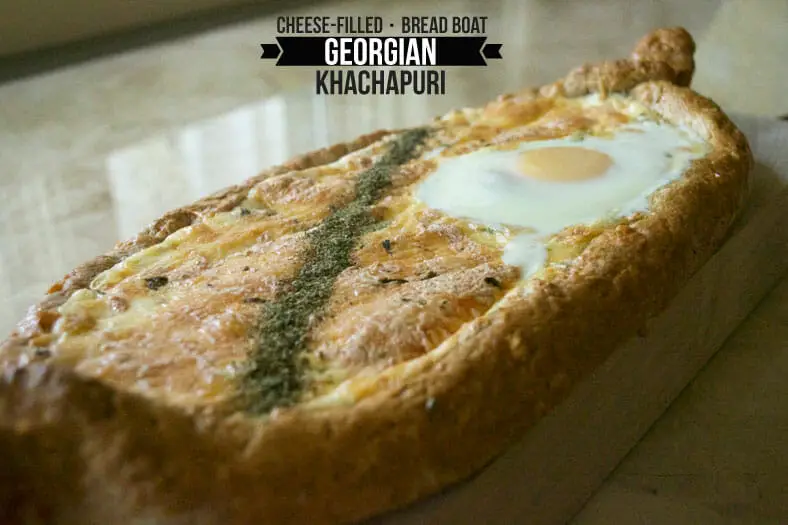 Khachapuri (Acharuli): Georgian Cheese Bread