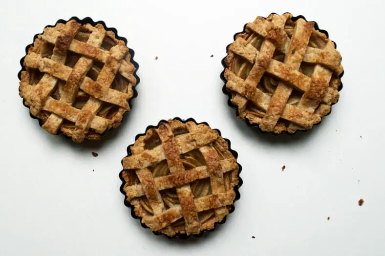 Baked pie tarts with lattice top