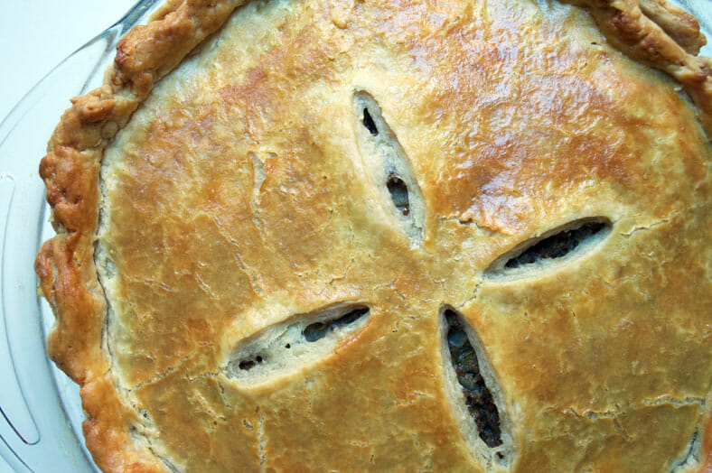 Tourtiere (Meat Pie)   - 100% Plant-Based Recipes for  All People
