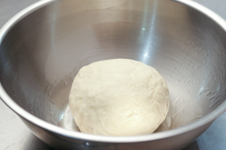 Wrap dough into plastic and place in fridge