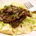 Besbarmak meat pasta kazakhstan