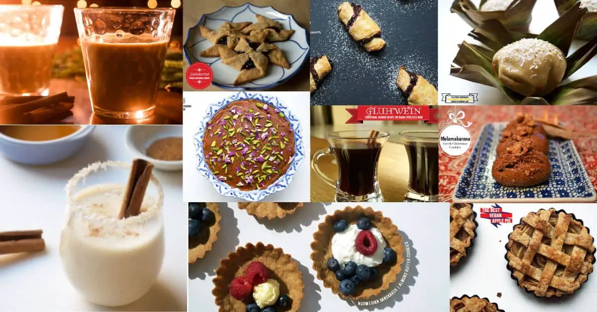ten images of different holiday treats around the world