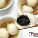 Tangyuan chinese black sesame dumplings yuanxiao