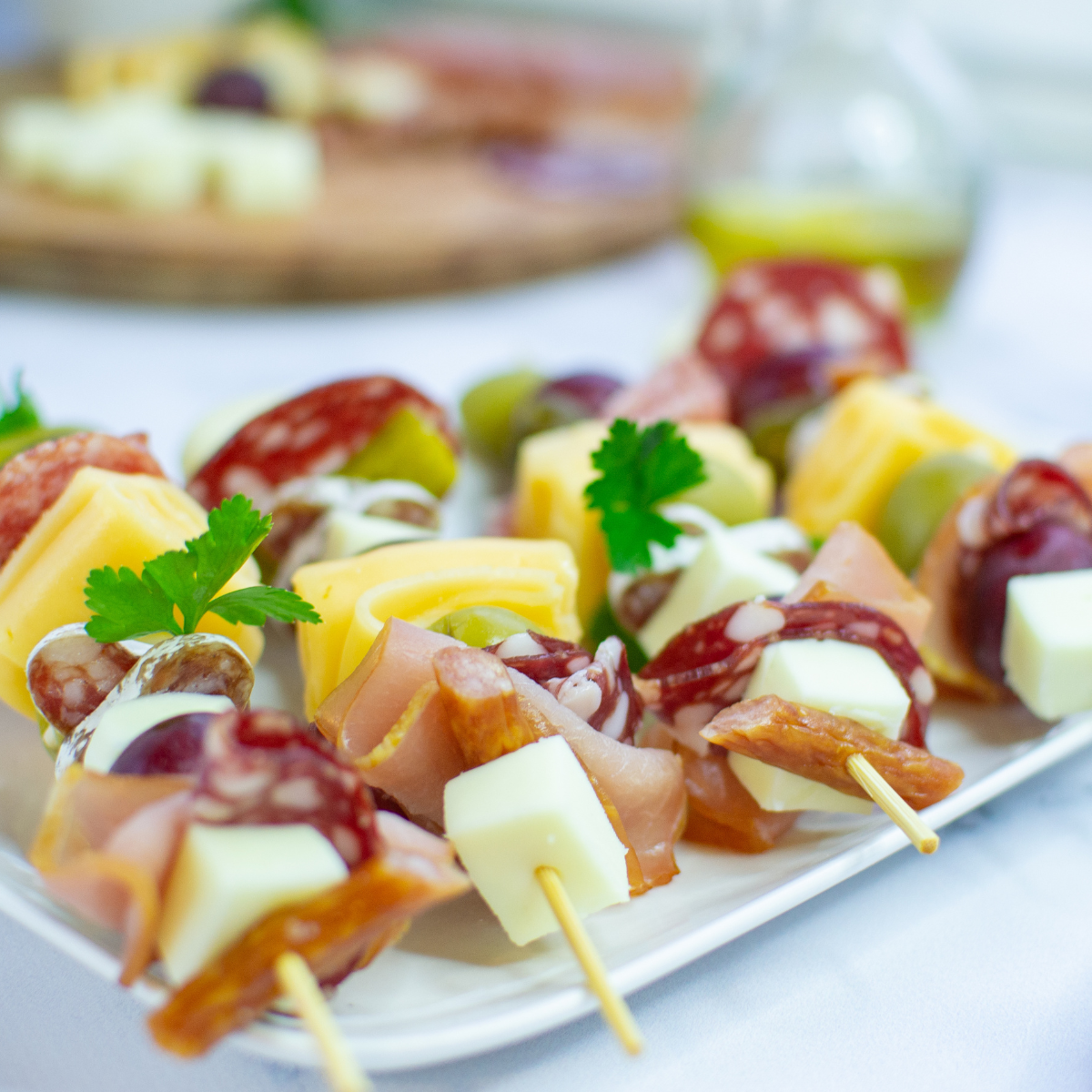 Quick & Easy Charcuterie Skewers - The Oregon Dietitian