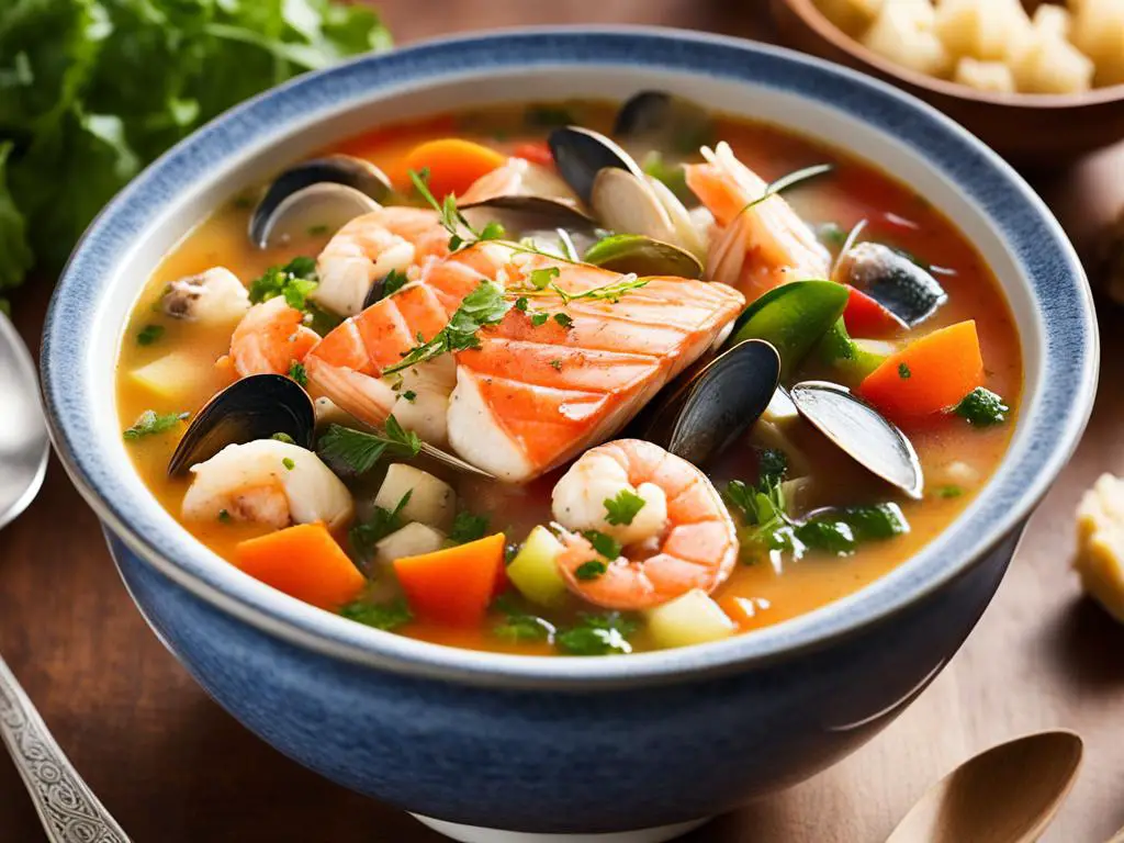 New Zealand Winery-Inspired Seafood Soup