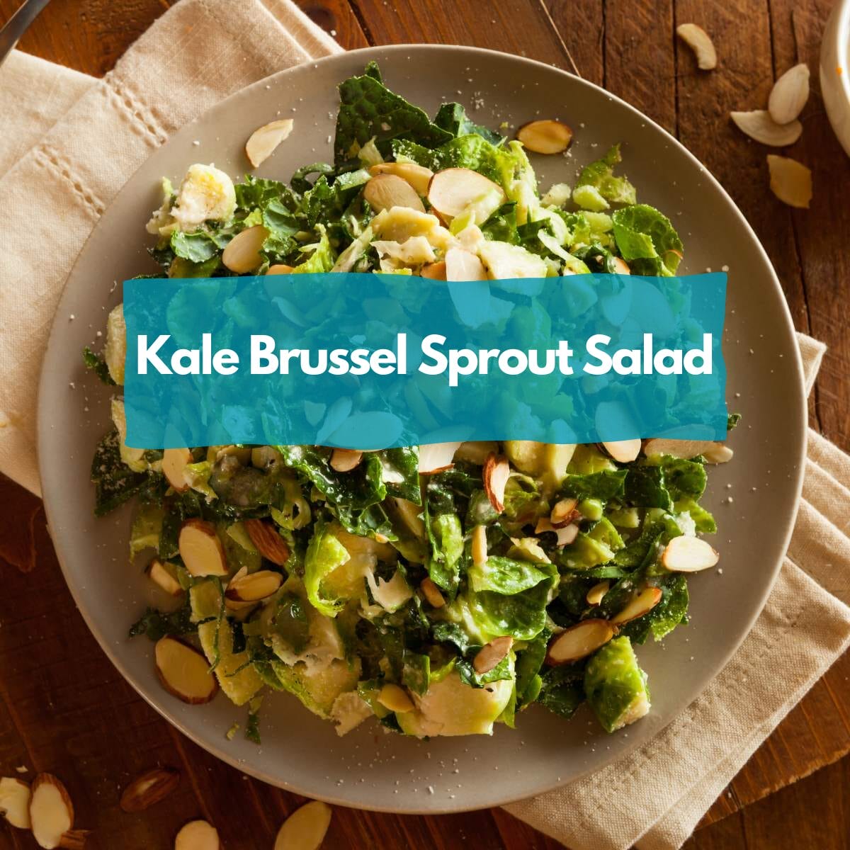 Kale brussel sprout salad