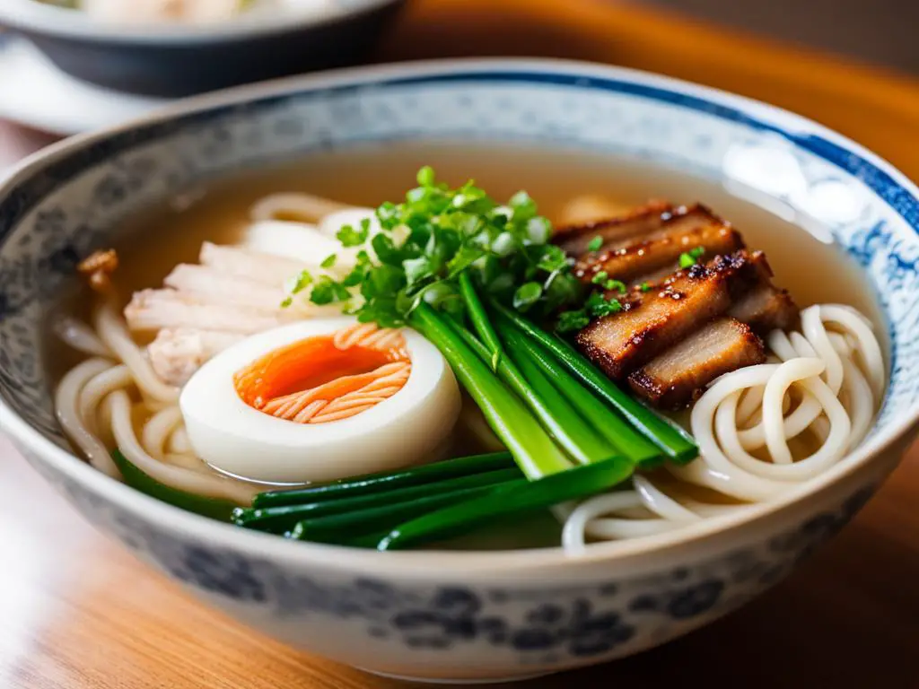 Udon Noodles in Broth