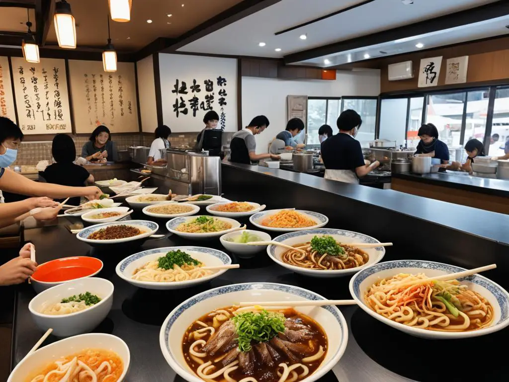 Variety of Udon Noodles
