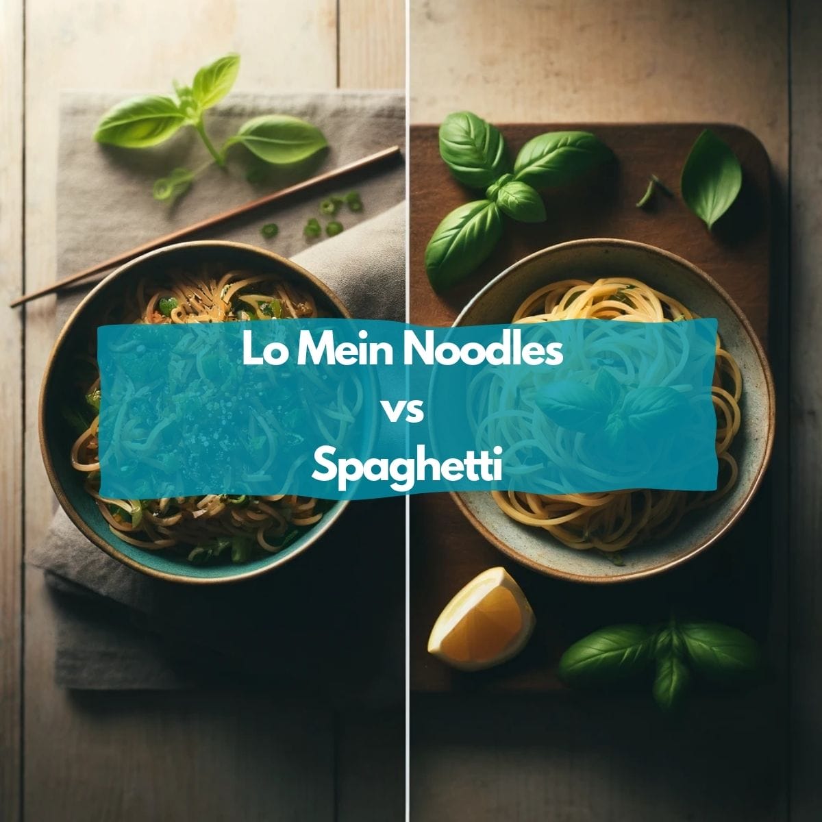 Lo mein noodles vs spaghetti