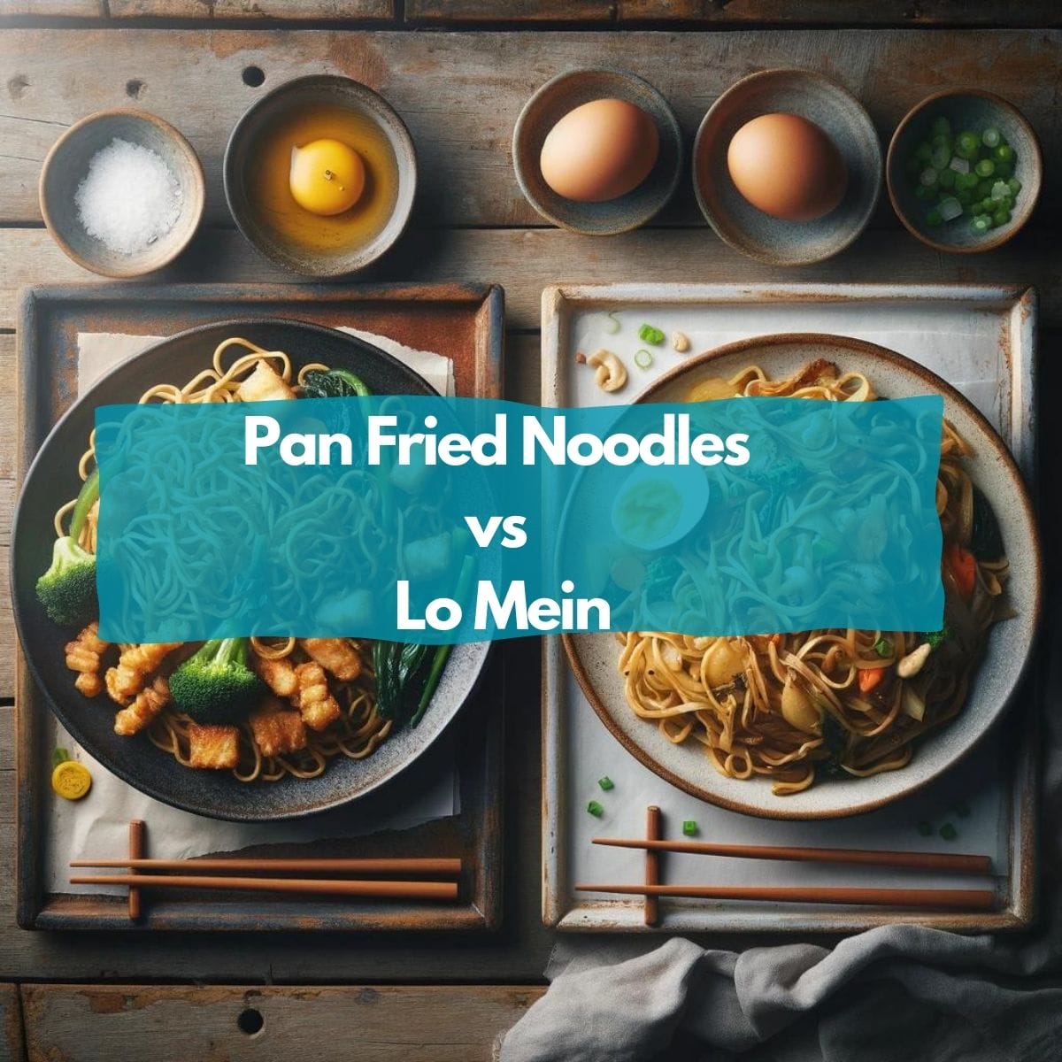 Pan Fried Noodles vs Lo Mein