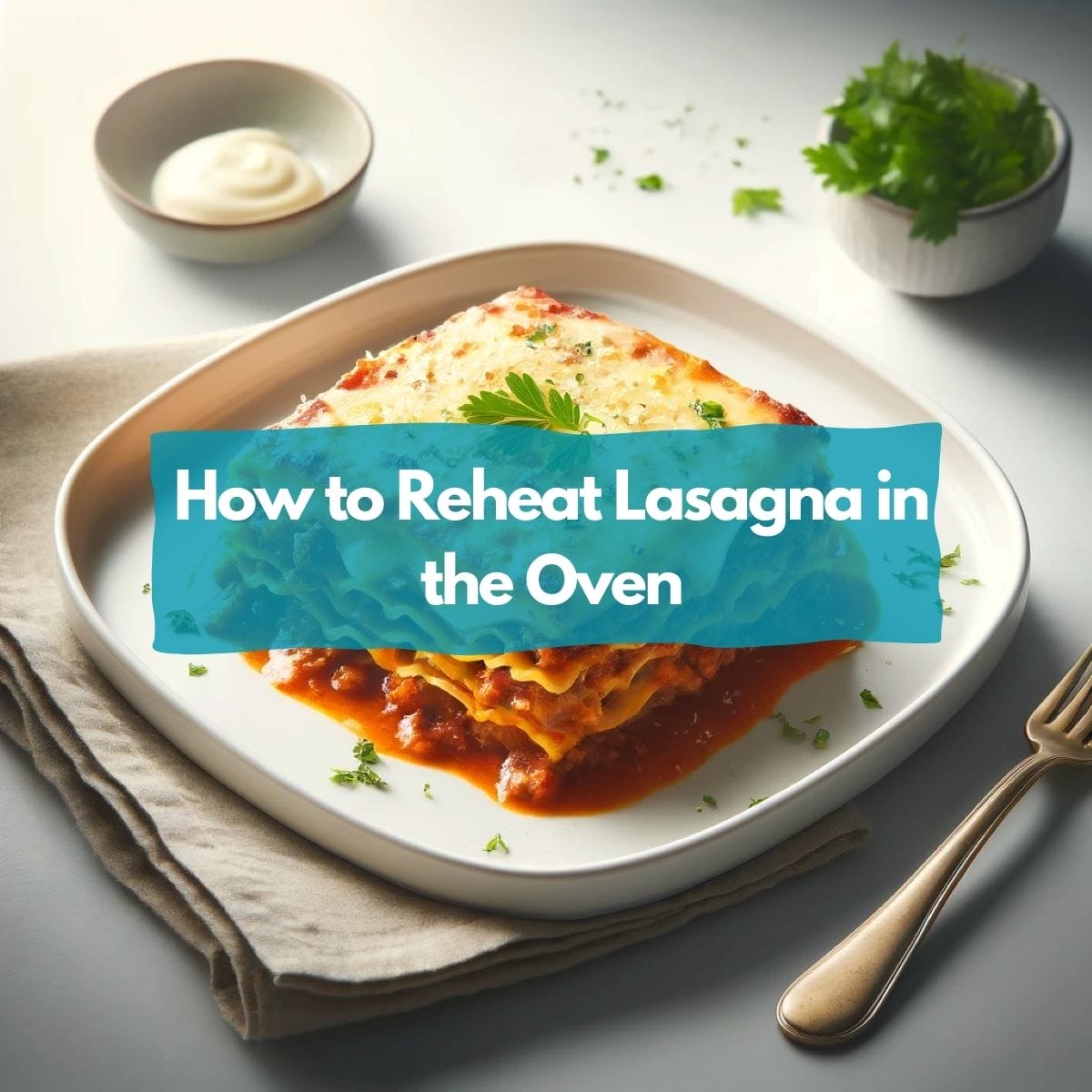 Reheat lasagna in the oven