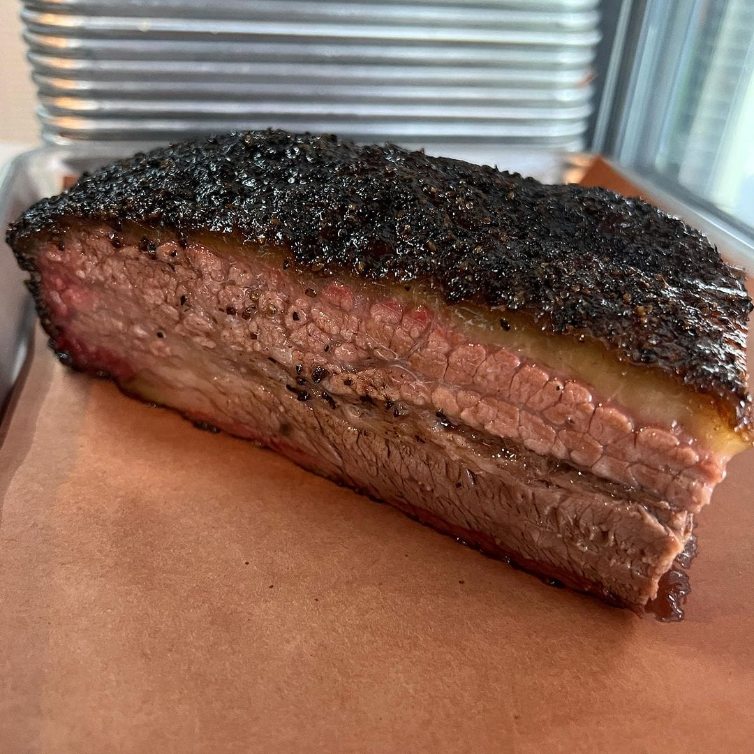 A photo of brisket by Dampf Good BBQ